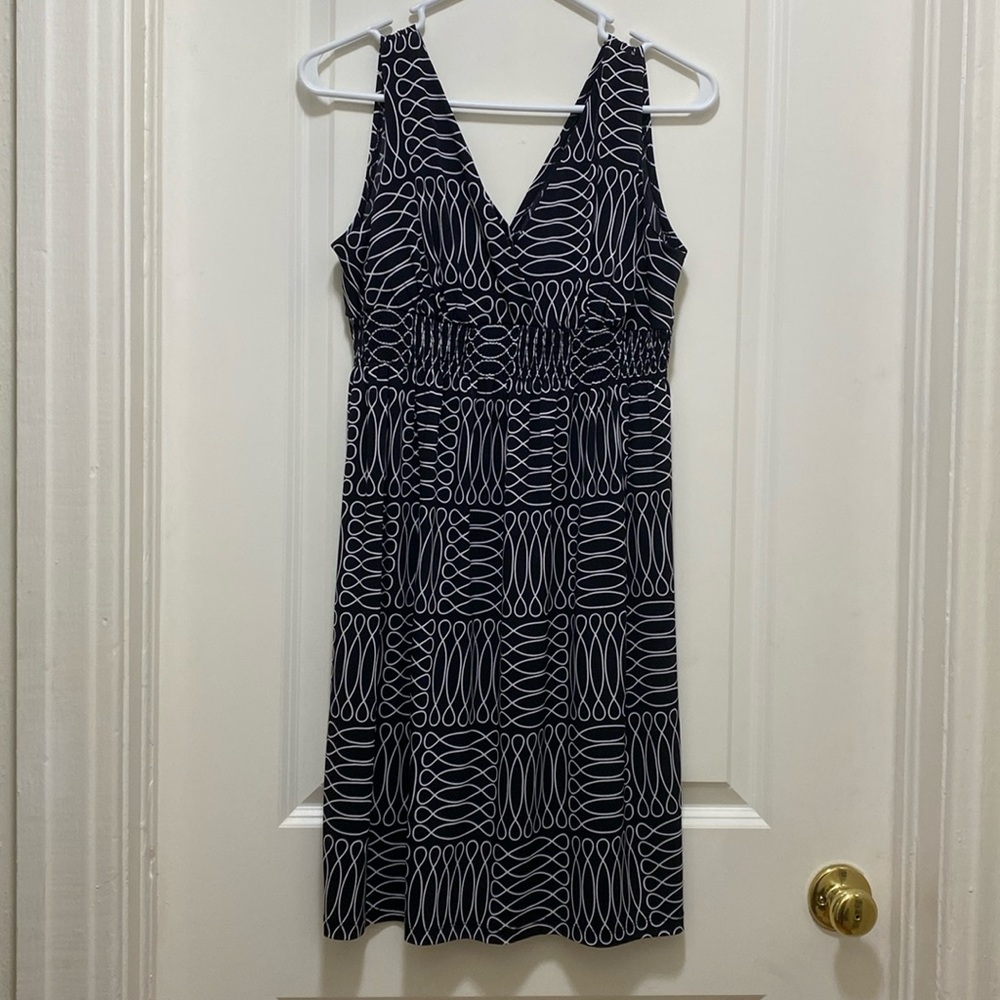 Enfocus studio size 8 black and white sleeveless dress
